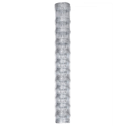 Recinzione da Giardino in Acciaio Zincato 50x1,25 m Argento | homemem39