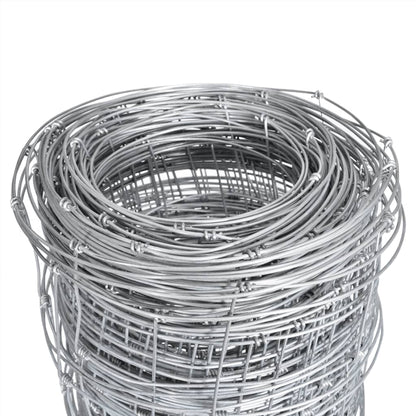 Recinzione da Giardino in Acciaio Zincato 50x1,25 m Argento | homemem39