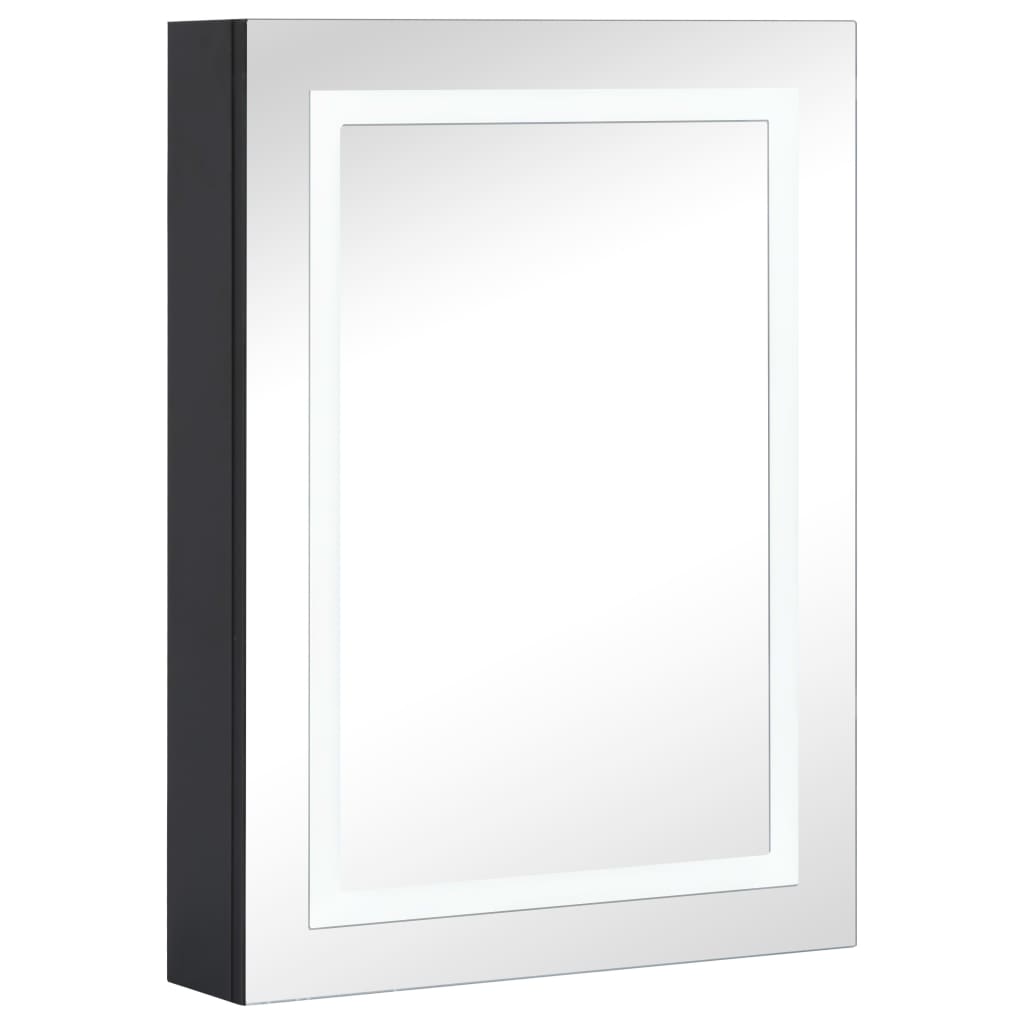 Armadietto Bagno con Specchio e LED 50x13x70 cm | homemem39