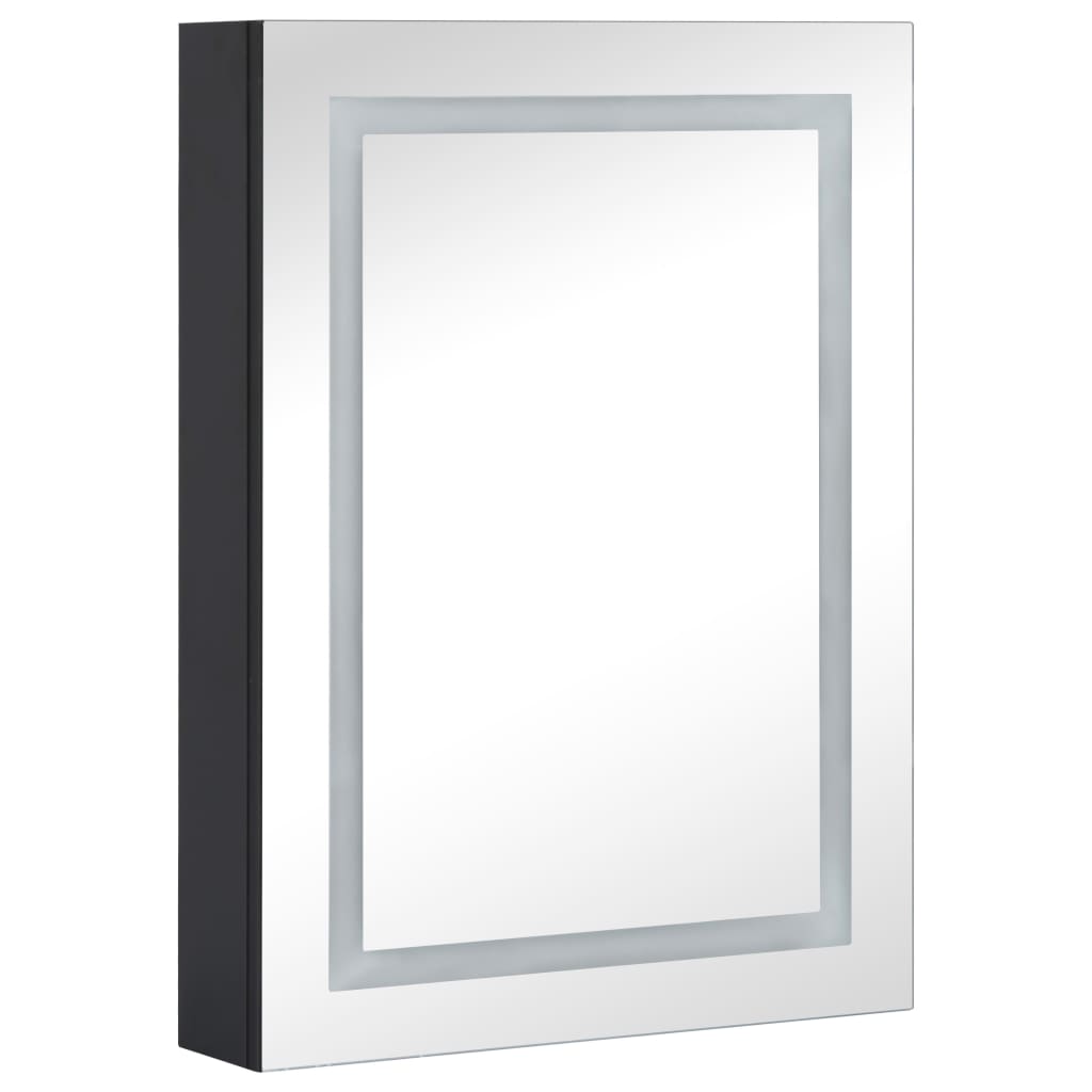 Armadietto Bagno con Specchio e LED 50x13x70 cm | homemem39