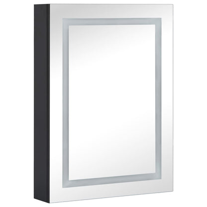 Armadietto Bagno con Specchio e LED 50x13x70 cm | homemem39