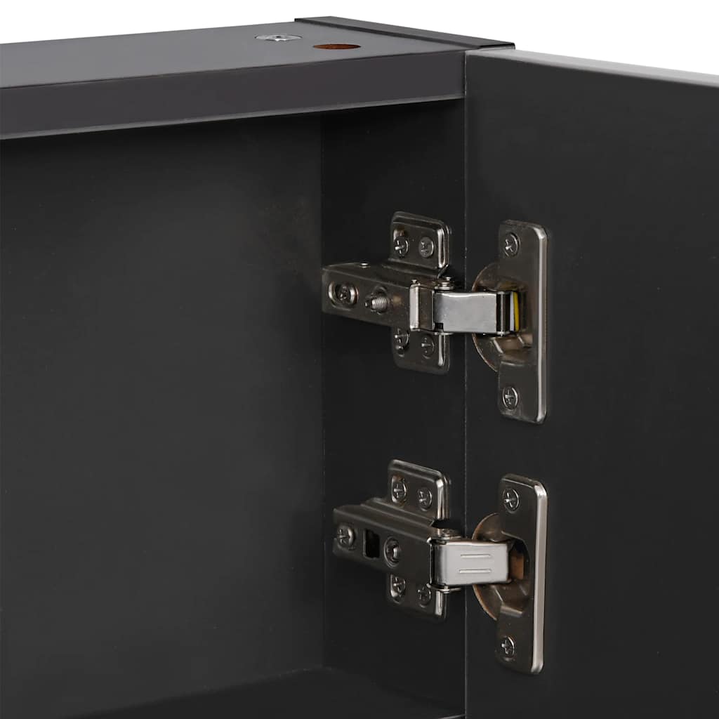 Armadietto Bagno con Specchio e LED 89x14x62 cm | homemem39