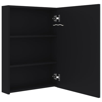 Armadietto Bagno con Specchio e LED 50x13x70 cm | homemem39