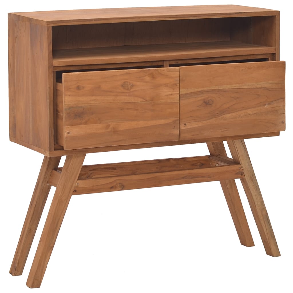 Tavolo Consolle 80x30x80 cm in Legno Massello di Teak | homemem39
