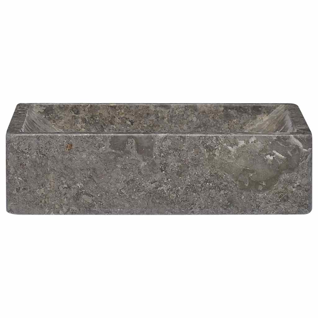 Lavello 45x30x12 cm Marmo Lucido Grigio - homemem39