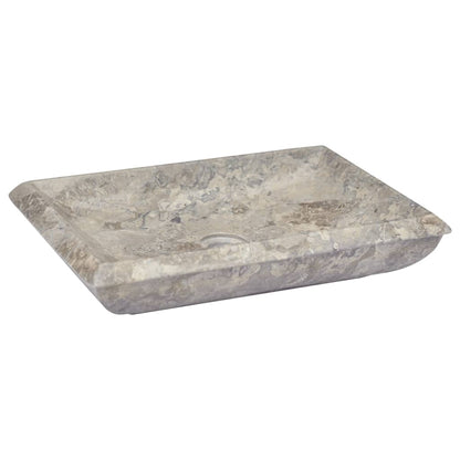 Lavandino Grigio 50x35x10 cm in Marmo - homemem39