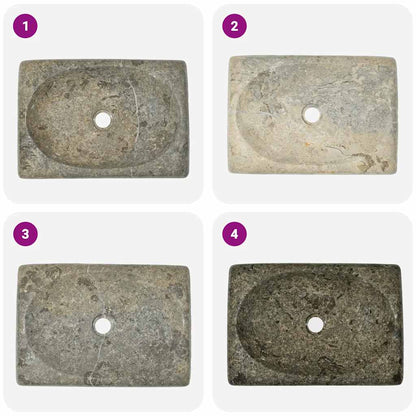 Lavandino Grigio 50x35x10 cm in Marmo