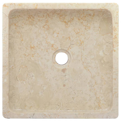 Lavandino Crema 40x40x10 cm in Marmo