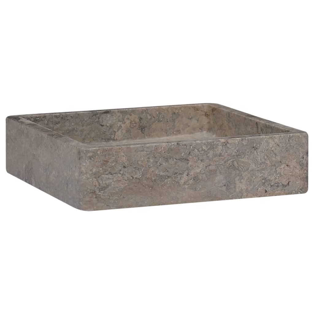 Lavandino Grigio 40x40x10 cm in Marmo - homemem39