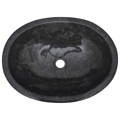 Lavandino Nero 53x40x15 cm in Marmo