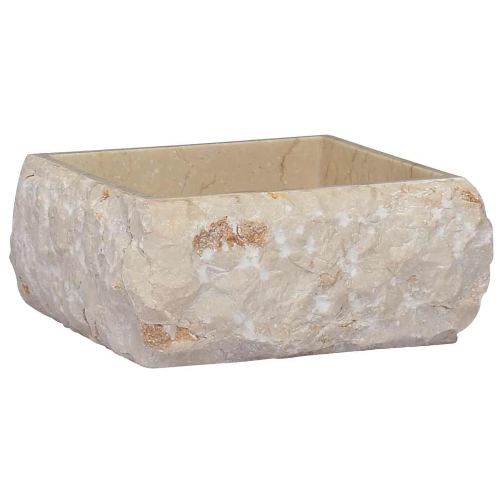 Lavandino Crema 30x30x13 cm in Marmo - homemem39