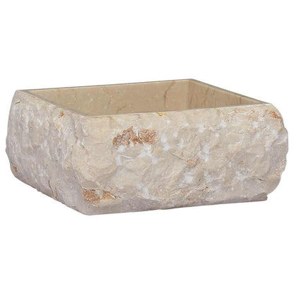 Lavandino Crema 30x30x13 cm in Marmo - homemem39