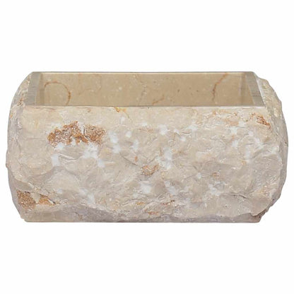 Lavandino Crema 30x30x13 cm in Marmo - homemem39