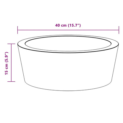 Lavandino Crema Ø40x15 cm in Marmo