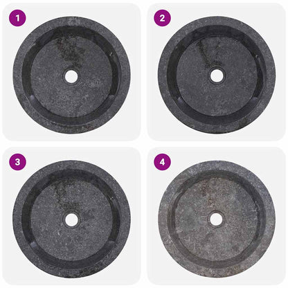 Lavandino Grigio Ø40x15 cm in Marmo