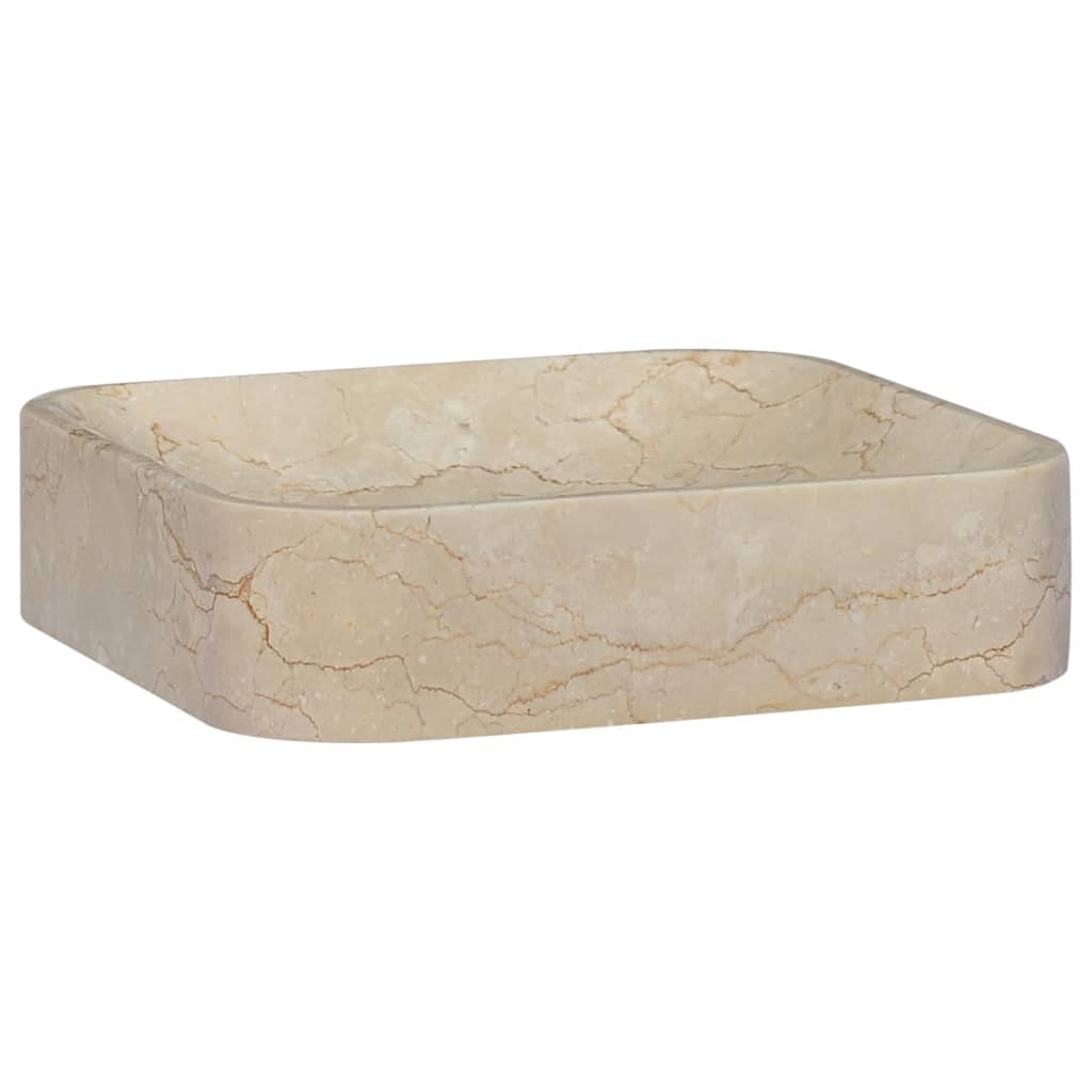 Lavandino Crema 40x40x10 cm in Marmo