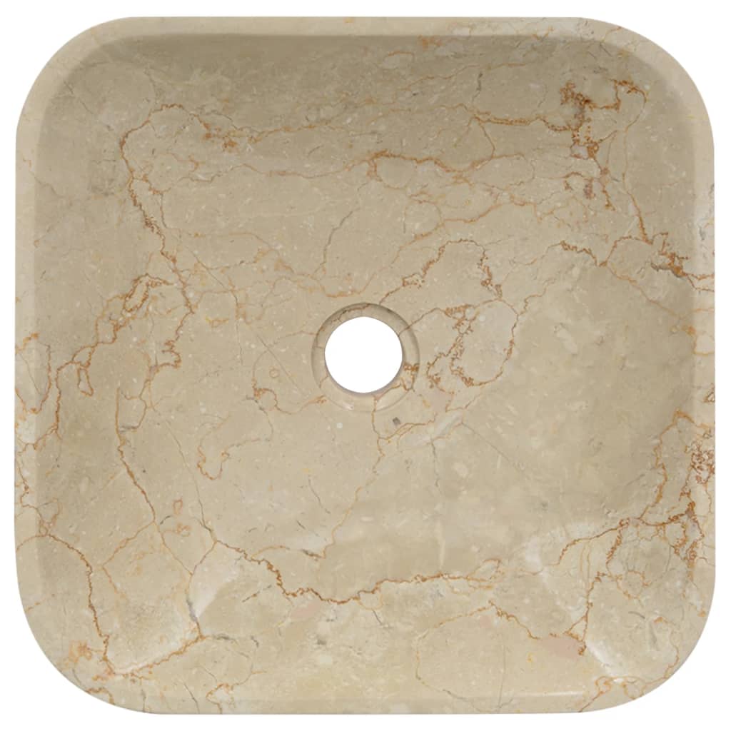 Lavandino Crema 40x40x10 cm in Marmo