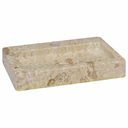 Lavello a Parete Crema 38x24x6,5 cm in Marmo - homemem39