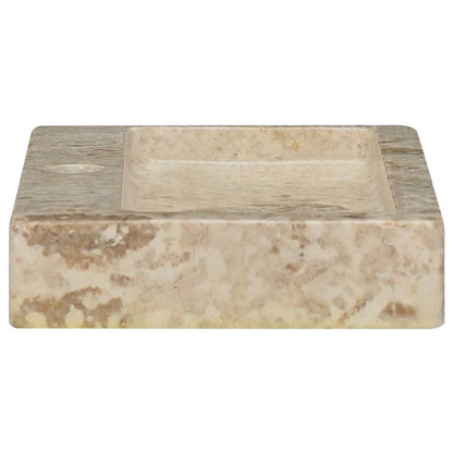 Lavello a Parete Crema 38x24x6,5 cm in Marmo - homemem39