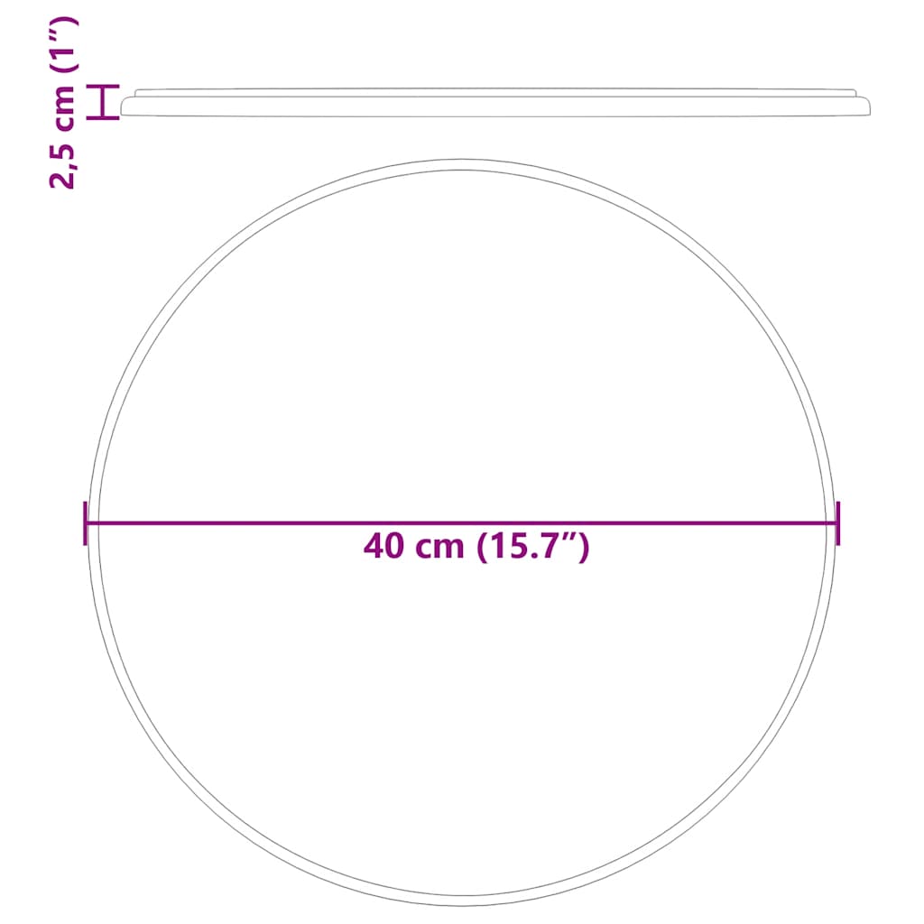 Piano per Tavolo Crema Ø40x2,5 cm in Marmo