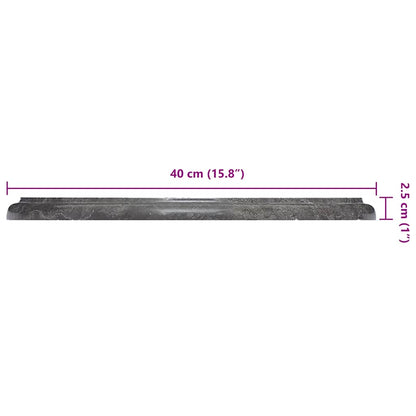 Piano per Tavolo Nero Ø40x2,5 cm in Marmo - homemem39
