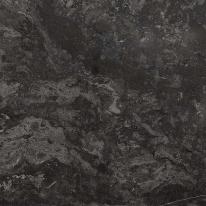 Piano per Tavolo Nero Ø50x2,5 cm in Marmo | homemem39