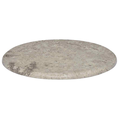 Piano per Tavolo Grigio Ø50x2,5 cm in Marmo | homemem39