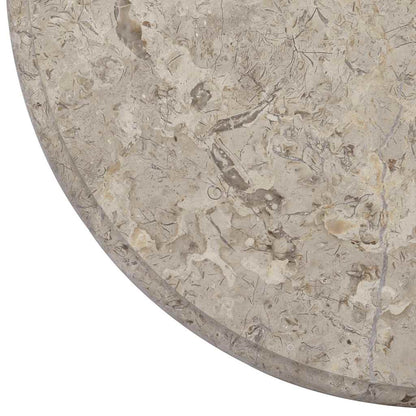 Piano per Tavolo Grigio Ø50x2,5 cm in Marmo | homemem39