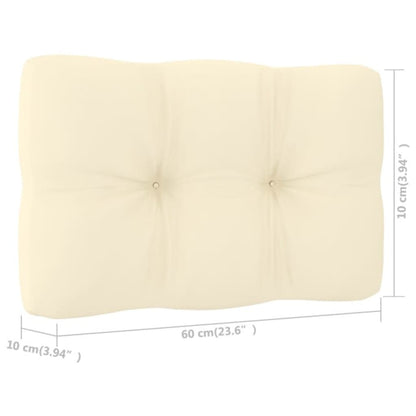 Sedie da Giardino 2 pz e Cuscini Crema Legno Pino Impregnato - homemem39