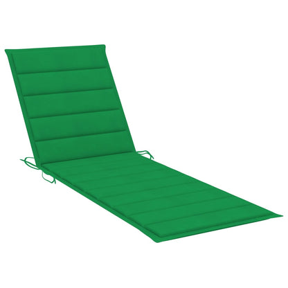 Double Sun Lounger and Green Cushions in Impregnated Pine