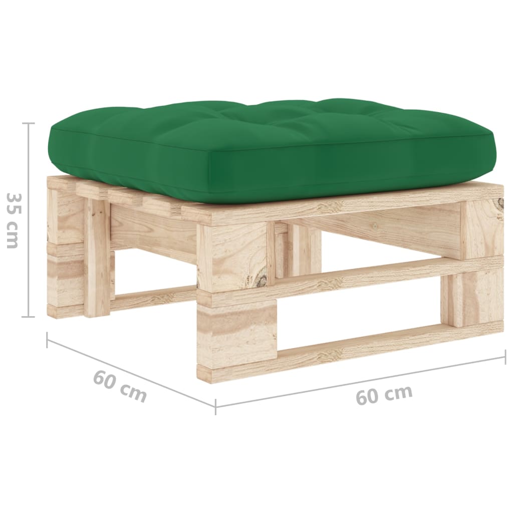 Ottomana da Giardino Pallet in Legno di Pino Impregnato | homemem39