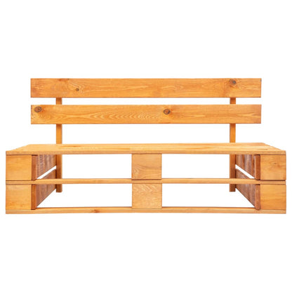 Divano Centrale da Giardino Pallet Legno Pino Impregnato Ambra - homemem39