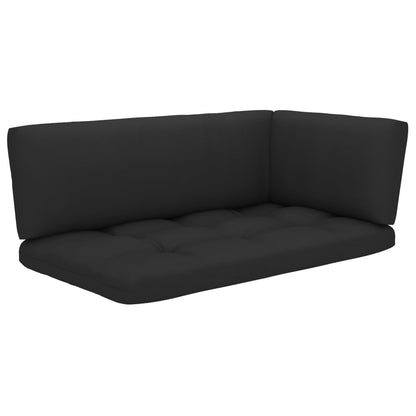 Divano a 2 Posti su Pallet con Cuscini Pino Impregnato Grigio | homemem39