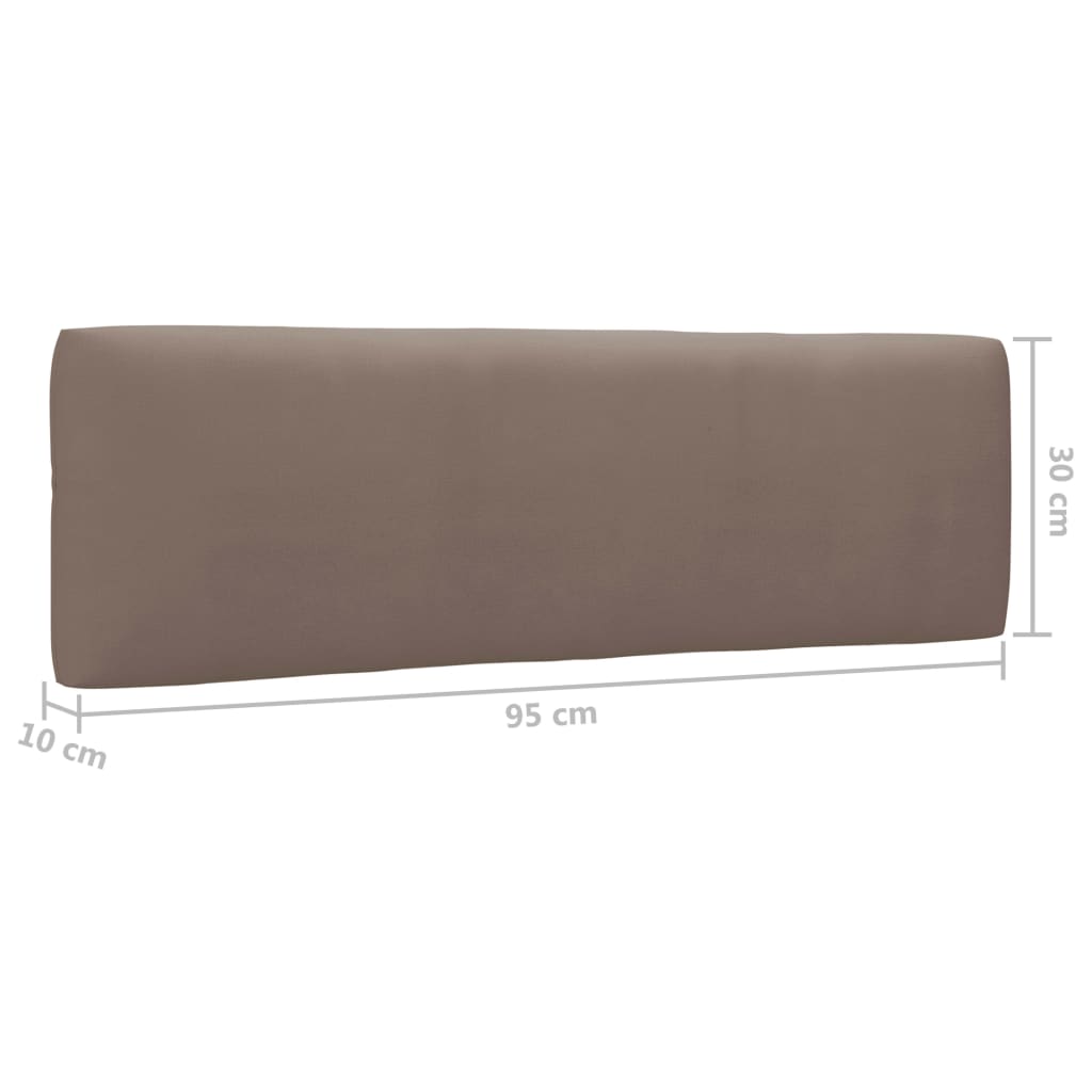 Divano a 2 Posti su Pallet con Cuscini Pino Impregnato Grigio | homemem39