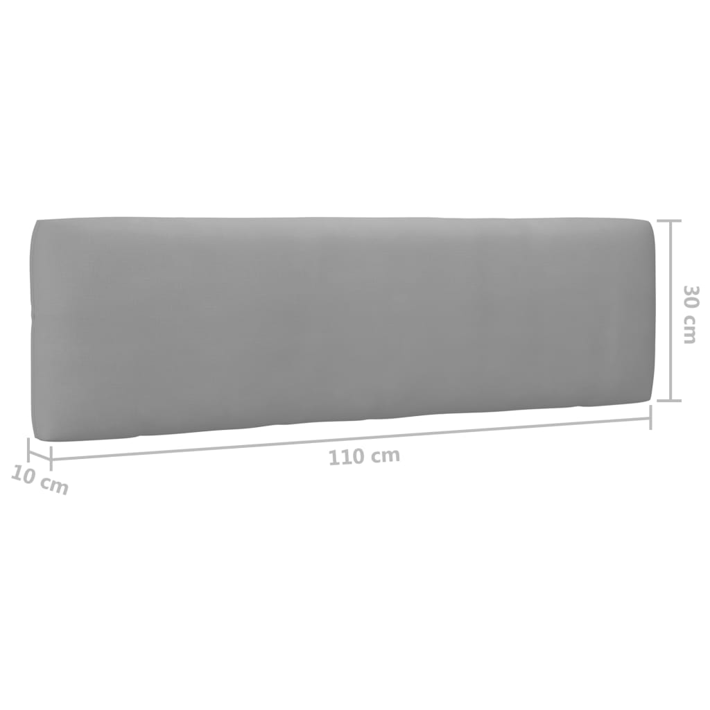 Set Divani in Pallet con Cuscini 4 pz in Pino Impregnato Bianco | homemem39