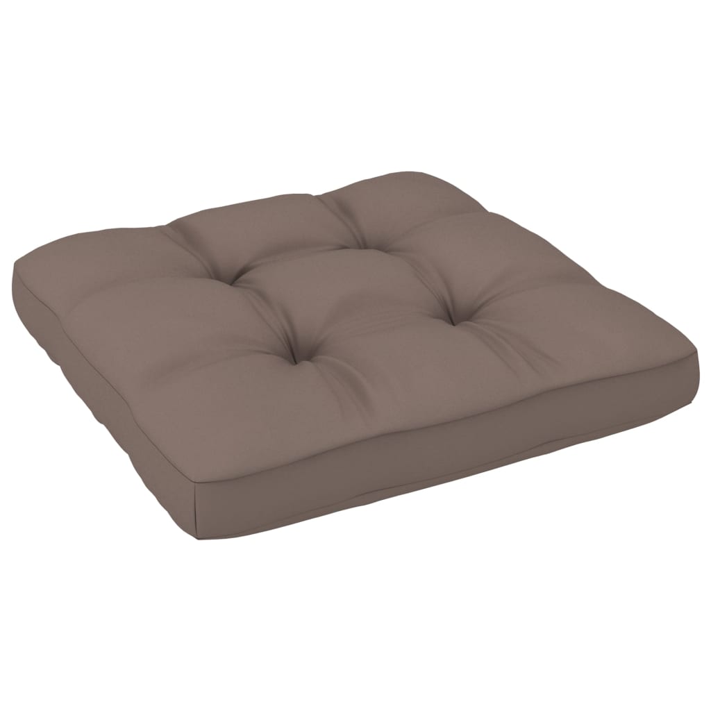 Set Divani in Pallet con Cuscini 4 pz in Pino Impregnato Grigio | homemem39