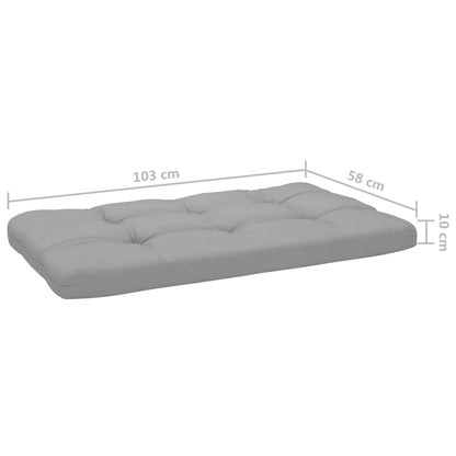 Set Divani in Pallet con Cuscini 4 pz in Pino Impregnato Bianco