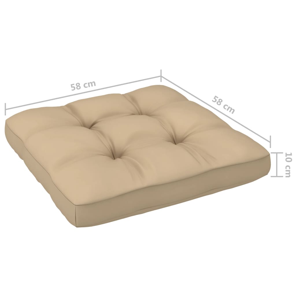 Set Divani in Pallet con Cuscini 4 pz in Pino Impregnato Bianco | homemem39