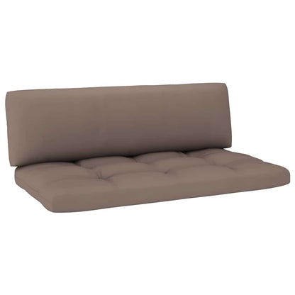 Set Divani in Pallet con Cuscini 6 pz in Pino Impregnato Grigio