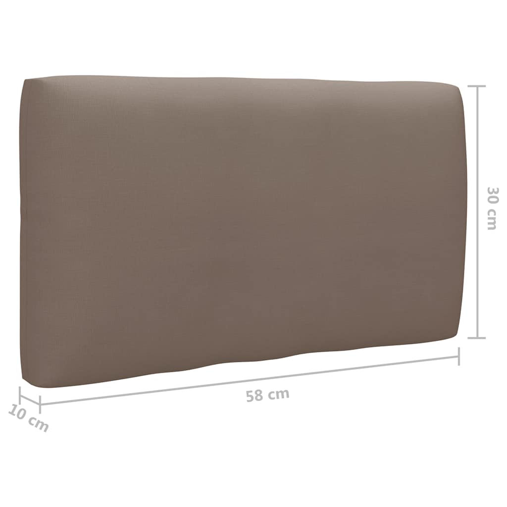 Set Divani in Pallet con Cuscini 6 pz in Pino Impregnato Grigio | homemem39