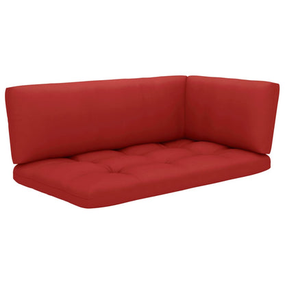 Set Divani in Pallet con Cuscini 6 pz in Pino Impregnato Nero | homemem39