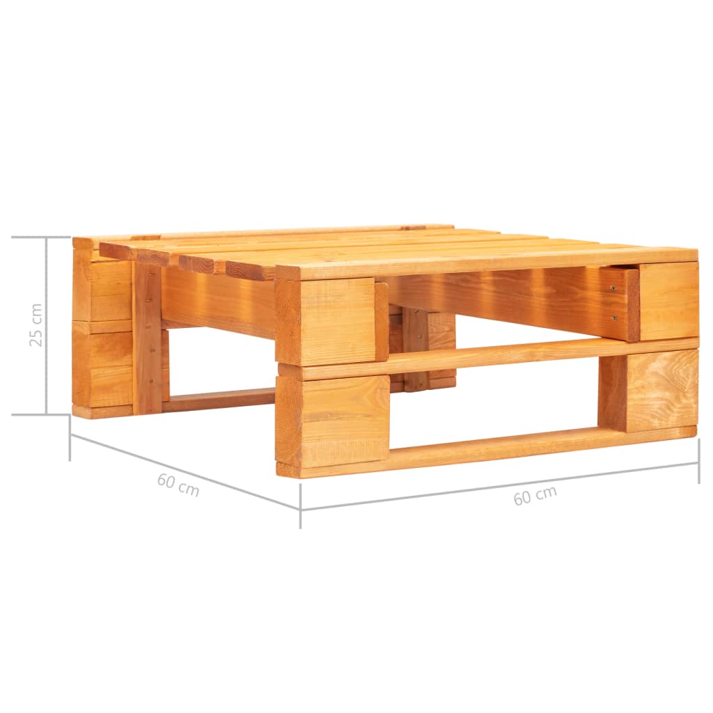 Set Divani in Pallet con Cuscini 6 pz in Pino Impregnato Ambra | homemem39