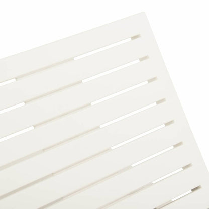 Lettino Prendisole in Plastica Bianco