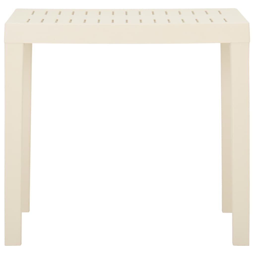 Tavolo da Giardino Bianco 79x65x72 cm in Plastica