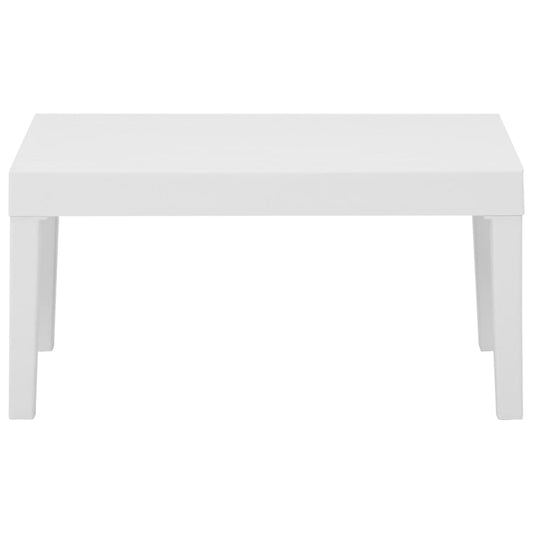 Tavolino da Salotto per Giardino in Plastica Bianco | homemem39