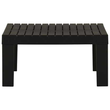 Tavolino da Salotto per Giardino in Plastica Grigio - homemem39