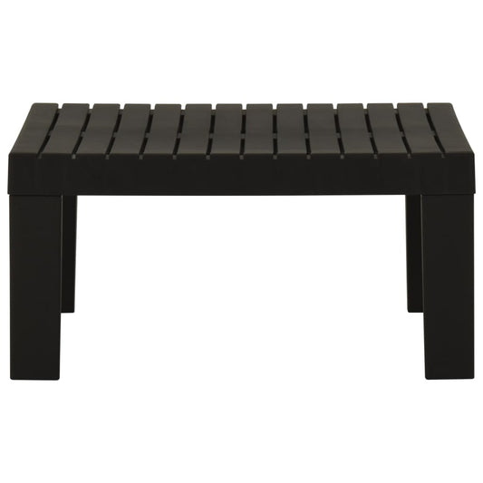 Tavolino da Salotto per Giardino in Plastica Grigio - homemem39