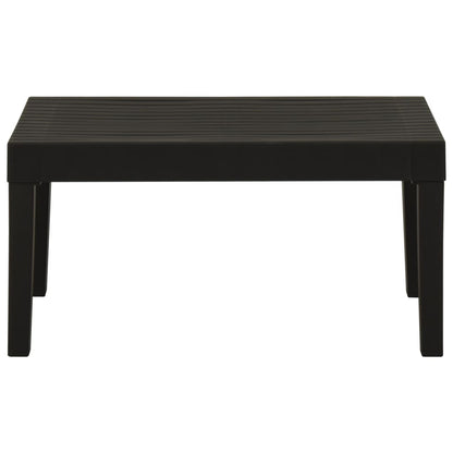 Tavolino da Salotto per Giardino in Plastica Grigio - homemem39