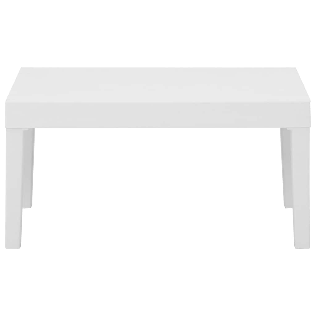 Set Divani da Giardino con Cuscini 2 pz in Plastica Bianco