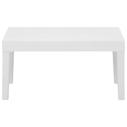 Set Divani da Giardino con Cuscini 2 pz in Plastica Bianco